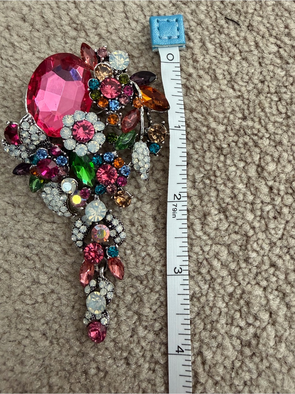 NWOT Aratta Silent Journey- Jewel Floral Pin- Multi- Color - Picture 11 of 13